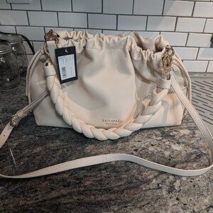 NWT Kate Spade Meringue Drawstring Bag in Parchment